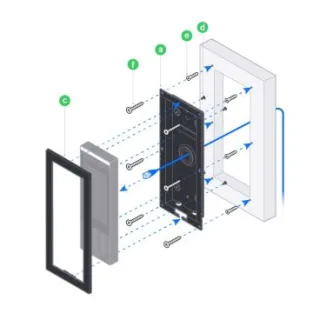 Ubiquiti UACC-Intercom-FM Accesorio de montaje para empotrar UniFi Access Intercom.