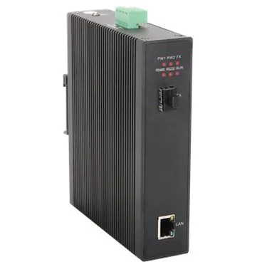 eRize ERZ-MC01G21SA - Switch Industrial No Gestionable, 2 puertos (10/100 Mbps + SFP Gbps), Temperatura de funcionamiento