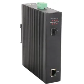 eRize ERZ-MC01G21SA - Switch Industrial No Gestionable, 2 puertos (10/100 Mbps + SFP Gbps), Temperatura de funcionamiento