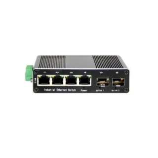 eRize ERZ-IS00F00402R-4075AP - Switch Industrial No Gestionable, 6 Puertos (4x 10/100 Mbps PoE + 2x Uplink SFP 10/100 Mbps)