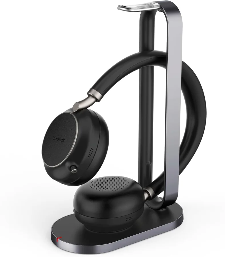 Yealink BH76 Plus with Charging Stand UC / Teams Black USB-C/A Auricular inalámbrico biaural bluethooth con alcance de 45m y