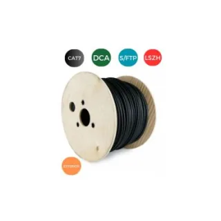 eRize ERZNC-SF7CULZ-500B-BK Cable de Red CAT7 S/FTP RIGIDO LSZH EXTERIOR CPR Dca. (500M. EN CAJA)