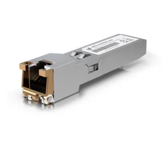 Ubiquiti UACC-CM-RJ45-MG Módulo SFP+ a 10GbE RJ45. Velocidades de 1GbE/2.5GbE/5GbE/10GbE. Hasta 100 metros de distancia