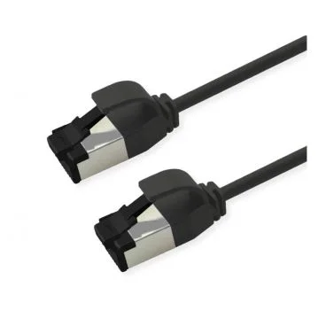 eRize - Cables de Red ERZ-EPRJ45SF08CULZ-150-BK-S Latiguillos CAT8 S/FTP SLIM Negro 1,5 metros LSZH