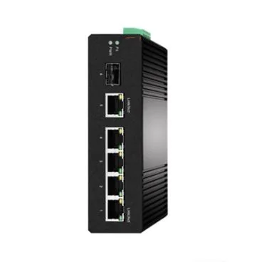 eRize ERZ-IS01G00501R-4085A - Switch Industrial No Gestionable, 6 Puertos (5x Gbps + Uplink SFP Gbps), Temperatura de