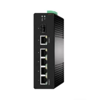 eRize ERZ-IS01G00501R-4085A - Switch Industrial No Gestionable, 6 Puertos (5x Gbps + Uplink SFP Gbps), Temperatura de