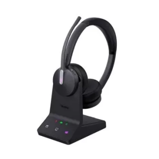 Yealink WH64 Dual UC / Teams Auricular inalámbrico biaural bluetooth/DECT con base DECT Teams certified Tres microfonos con