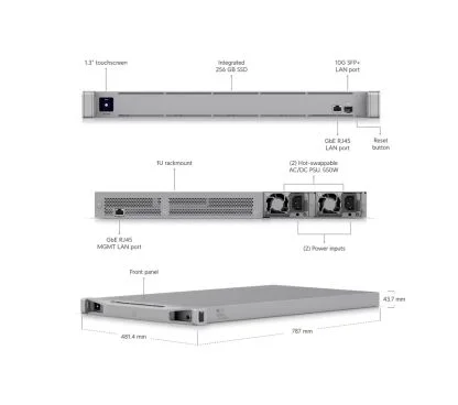 Ubiquiti CK-ENTERPRISE Controladora UniFi que gestiona más de 1000 dispositivos y 10000 clientes
