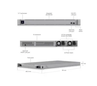 Ubiquiti CK-ENTERPRISE Controladora UniFi que gestiona más de 1000 dispositivos y 10000 clientes