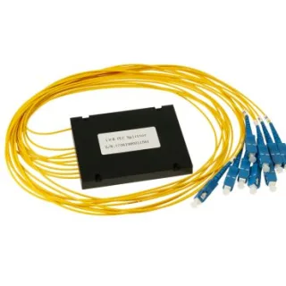 Opton OP-PLC-1X8-AB-SCU-1 Symmetric splitter PLC 1x8 ABS box SM 2mm 1m SC/UPC