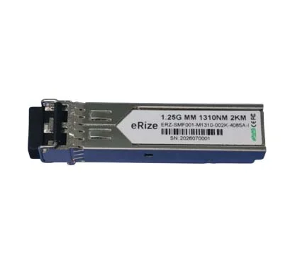 eRize ERZ-SMF001-M1310-002K-4085A-I - Módulo SFP Industrial 1.25G, Multimodo (MM), Conector LC, 2KM, 1310 nm, Temperatura de