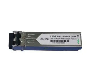 eRize ERZ-SMF001-M1310-002K-4085A-I - Módulo SFP Industrial 1.25G, Multimodo (MM), Conector LC, 2KM, 1310 nm, Temperatura de