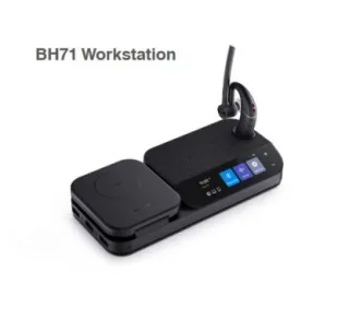 Yealink BH71 Workstation Auricular inalámbrico monoaural con estación de trabajo incoroporada