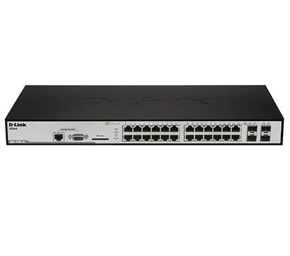 Dlink DGS-3200-24 Metro Ethernet xStack 20-port 10/100/1000Mbps Gigabit Managed Layer 2 Switch + 4-port Combo 1000BaseT/SFP