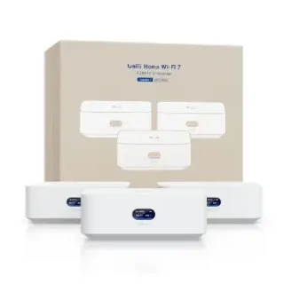 Ubiquiti UX7-3 (Pack de 3) Router UniFi Express 7 compacto de escritorio con puerto WAN de 10 GbE y WiFi 7 integrado