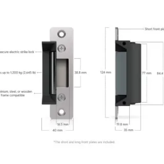 Ubiquiti UACC-Lock-Strike-Safe-15mm Cerradura eléctrica de seguridad contra fallos (fail-safe) que se conecta a un Access Hub