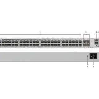 Huawei Ekit Datacom S310-48PN4X Switch Capa 3 48 puertos 10/100/1000/2.5GBASE-T (PoE budget 360 W PoE+), 4 puertos 10GE SFP+