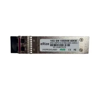 eRize ERZ-SMF010-S1550-040K-4085A-I - Módulo SFP Industrial 10G SFP+, Monomodo (SM), Conector LC, 40KM, 1510nm, Temperatura