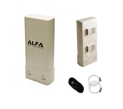 Alfa Network UBDo-uv-t8 - Adaptador USB WiFi 802.11n de Exterior con 8 Metros de Cable, Realtek RTL8188EUS, Antena Interna