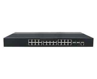 eRize ERZ-IS01G22404M-4080A - Switch Industrial Gestionable, Layer 2+, 28 Puertos (24 Gbps + 4x Uplink SFP Gbps), Temperatura