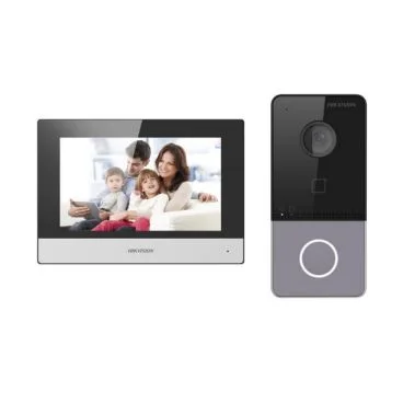 Hikvision DS-KIS603-P(C)/Europe BV Kit videoportero IP de 1 pulsador de llamada