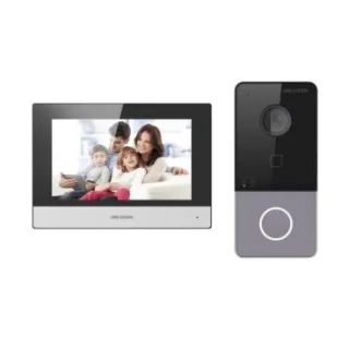 Hikvision DS-KIS603-P(C)/Europe BV Kit videoportero IP de 1 pulsador de llamada