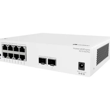 Huawei eKit Datacom S210-8LP2J Switch gestionable con 8*10/100/1000BASE-T puertos, (32W PoE+), 2*2.5GE SFP puertos, con