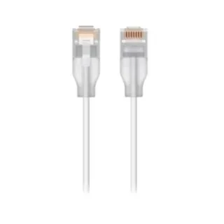 Ubiquiti UACC-CABLE-PATCH-EL-12M-W Cable de conexión nanodelgado (diámetro 2.9 mm) con conector RJ45 translúcido para