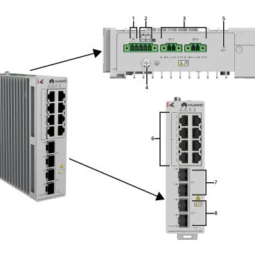 Huawei eKit Datacom S210I-8T4SX Switch de 8 puertos BASE-T 10/100/1000, 2 puertos SFP GE, 2 puertos SFP+ 10GE, montaje en