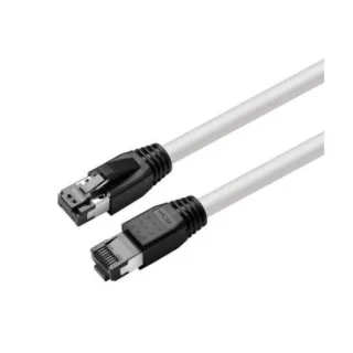 eRize - Cables de Red ERZ-EPRJ45SF08CULZ-10M-WT Latiguillos CAT 8 Blanco 10 metros LSZH