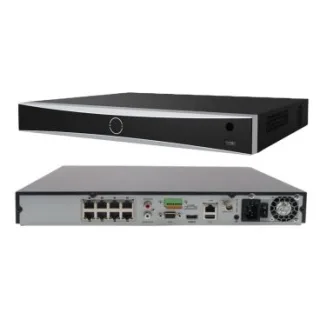 Hikvision DS-7608NXI-K2/8P(D) - Grabador IP de Sobremesa, 8 Canales PoE hasta 12MP, Capacidad para 2 HDD de 10TB (no incl.)
