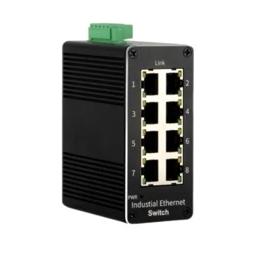 eRize ERZ-IS00F00800R-4075A - Switch Industrial No Gestionable, 8 Puertos 10/100Mbps, Temperatura de Funcionamiento de -40ºC