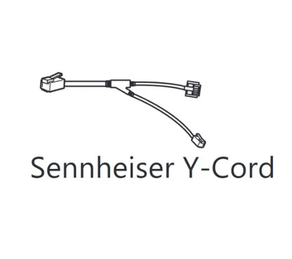 Yealink CABLE SENNHEISER EHS36 Cable Y para conectar EHS36 con auriculares Sennheiser (viene ya incluido con el EHS36)