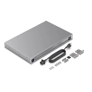 Ubiquiti USW-PRO-HD-24 Switch capa 3, 2x 10 GbE, 22x 2,5 GbE y 4xSFP+ 10 Gb, puertos Etherlighting y con capacidad para
