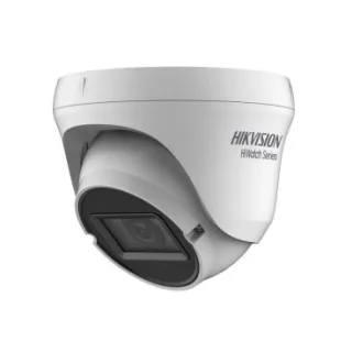 Hiwatch HWT-T350-Z - Cámara Analógica Formato Turret, Resistente a Intemperie, Resolución 5MP 20fps (2560×1944px), Zoom