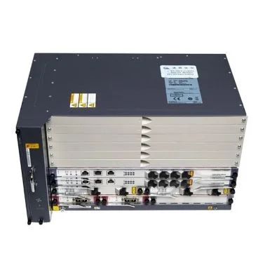 Huawei Optixtar MA5683T-8GC+-2U1G-DC Chasis MA5683T (H60BZ1MABO01) con las tarjetas: H807GPBD (8 GPON), 2x H80-PRTE