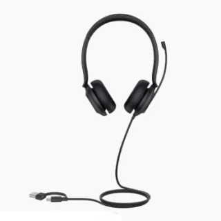 Yealink UH35 Dual UC / Teams USB-C/A Auricular biaural con cable USB-C Versión Teams Tecnología de cancelación de ruido con
