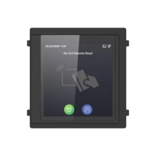 Hikvision - Control de accesos DS-KD-TDM(O-STD) Touch Display Module with Mifare Card Reader