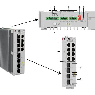 Huawei eKit Datacom S210I-8P4SX Switch de 8 puertos 10/100/1000BASE-T, 2 puertos SFP GE, 2 puertos SFP+ 10GE, PoE+, montaje