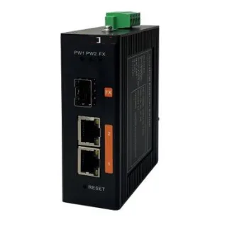 eRize ERZ-IS01G00201R-4085A - Switch Industrial No Gestionable, 3 Puertos (2x Gbps + Uplink SFP Gbps), Temperatura de