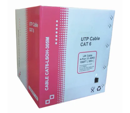 eRize ERZNC-U6CCALZ-305 Cable de Red UTP CAT6 LSZH Económico Blanco, CPR DCA (305M. EN CAJA)