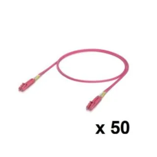 Ubiquiti UACC-OFC-M2-LULU-3M-50 Pack 50 uds cable de conexión de fibra multimodo OM4 de 3 metros para interior con conectores