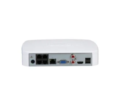 Dahua DHI-NVR2104-P-4KS3 - Grabador IP de Sobremesa, 4 Canales PoE hasta 12MP, Capacidad para 1 HDD de 20TB (no incl.)