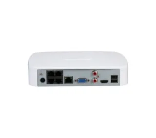 Dahua DHI-NVR2104-P-4KS3 - Grabador IP de Sobremesa, 4 Canales PoE hasta 12MP, Capacidad para 1 HDD de 20TB (no incl.)