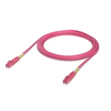 Ubiquiti UACC-OFC-M2-LULU-5M Cable de conexión de fibra multimodo OM4 de 5 metros para interior con conectores dúplex LC UPC.