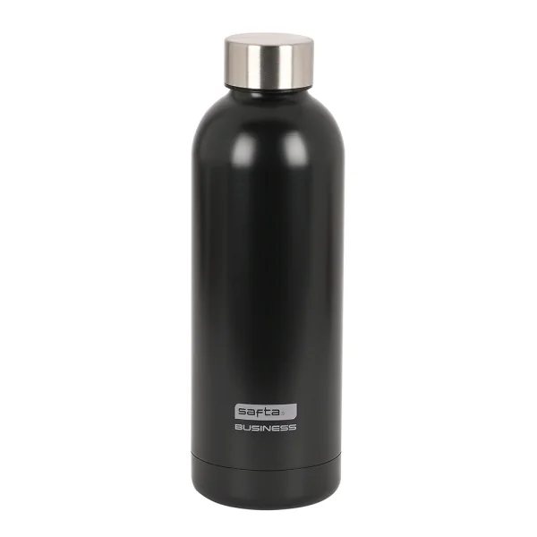 Safta Business Botella Termo de 500ml - Acero Inoxidable - Color Negro