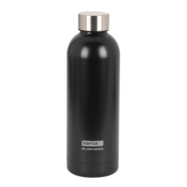 Safta Business Botella Termo de 500ml - Acero Inoxidable - Color Negro