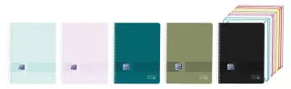Oxford Live and Go Cuaderno de Espiral - Formato A4+ - 200 Hojas - Cuadricula 5x5mm - Tapa de Plastico - Anti Traspaso de Tinta - Digitalizacion de Textos con App - Colores Surtidos · Pack d