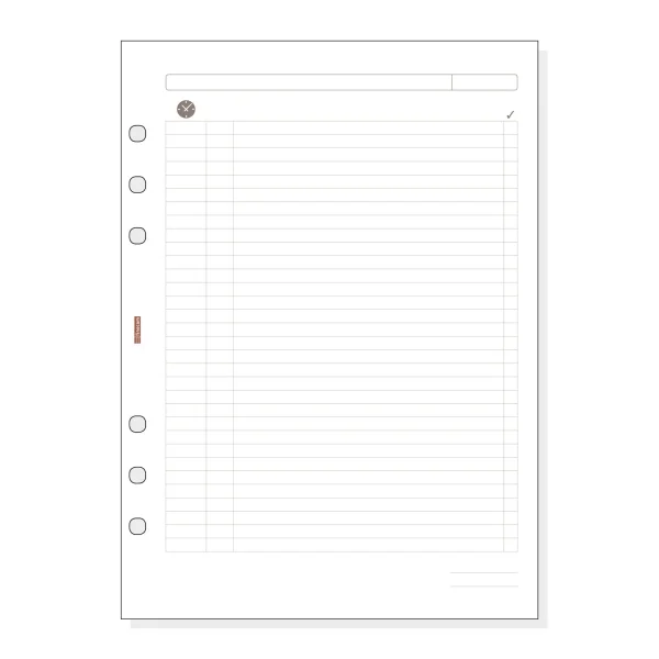 Finocam R1002 Planficador de Recambio para Agendas Open - Formato 1000 - 155x5x215mm - Color Blanco