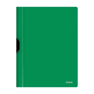 Dohe Dossier con Clip Metalico - Tamaño A4 - Fabricado en Polipropileno Opaco de 350 Micras - Color Verde · Pack de 8 uds.